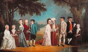 1770 Henry Benbridge (American colonial era artist, 1743-1812). The Tannatt Family