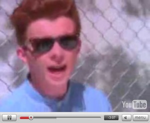 rickrolled