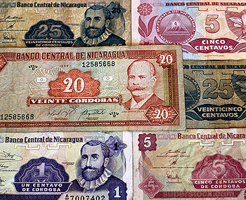 Cordobas notes, nicaraguan currency
